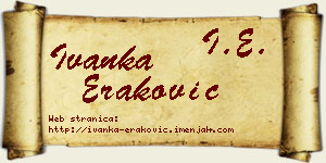 Ivanka Eraković vizit kartica